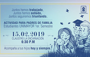 Actividad para padres de nuevos estudiantes UNIMAYOR.