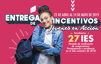 Segunda entrega de incentivos económicos de Jóvenes en Acción.