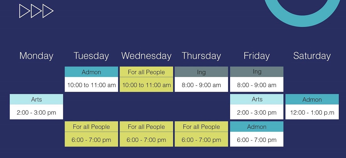 Horarios CONVERSATION ENGLISH CLUB 02