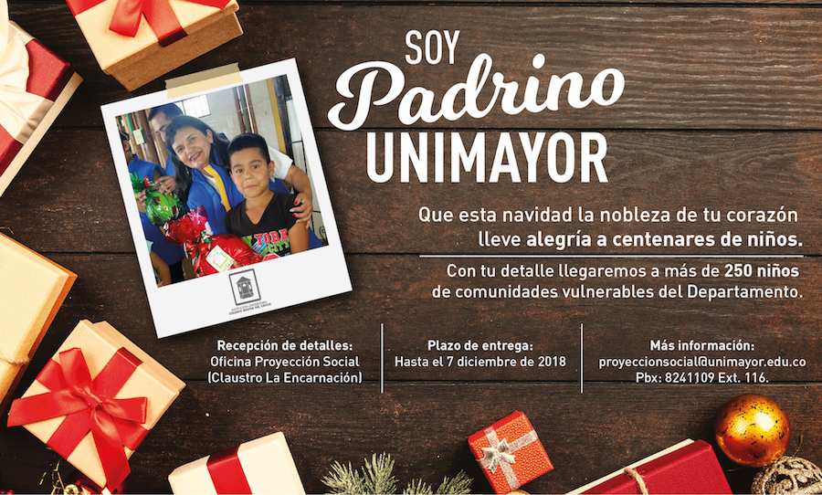 Soy Padrino UNIMAYOR Tarjeta Pantallas