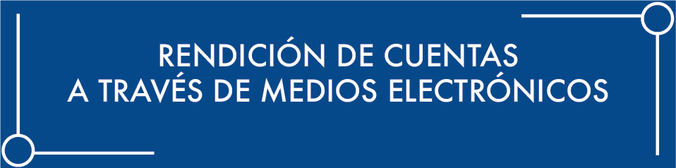 Rendición de cuentas a través de medios electrónicos