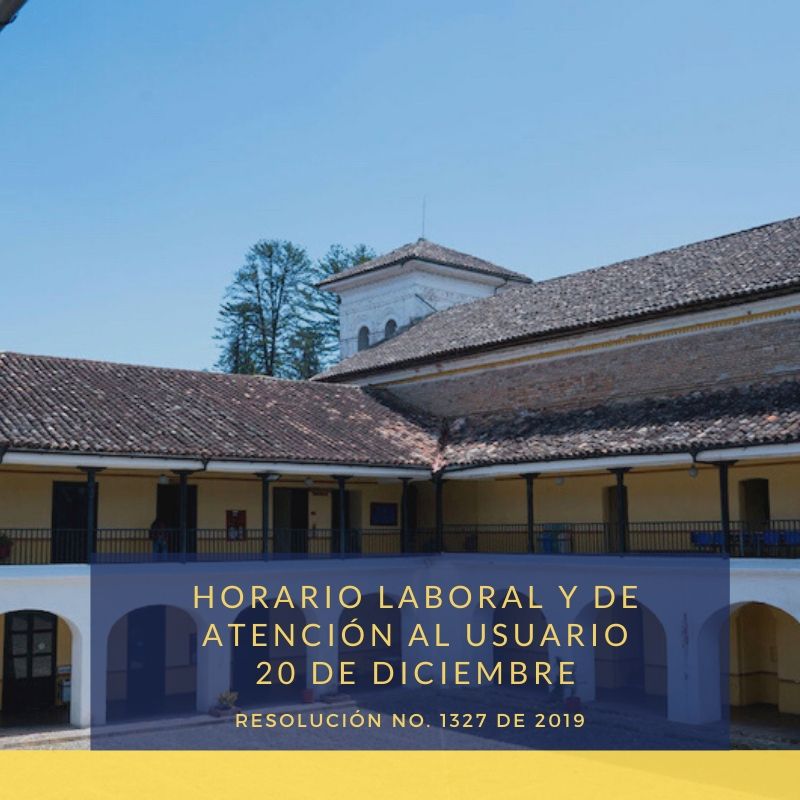 Horario Diciembre 2019