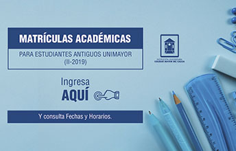 Matrículas Académicas Para el 2do. Semestre 2019.