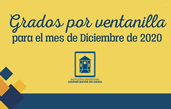Grados por ventanilla para diciembre de 2020.
