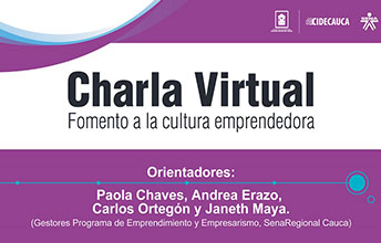 Charla Virtual de Fomento a la Cultura Emprendedora.