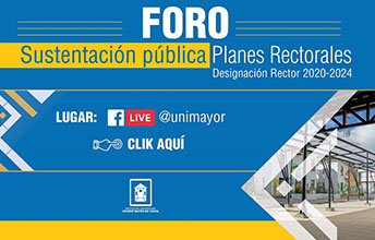 Sustentación pública de Planes Rectorales, Candidatos periodo 2020-2024.