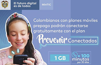 Internet móvil y minutos gratis, para usar y cuidar tu salud.
