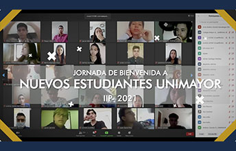 Jornada de bienvenida a nuevos estudiantes UNIMAYOR, IIP- 2021.
