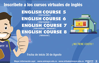 Cursos de inglés, sin costo, para comunidad UNIMAYOR ¡Cupos limitados!