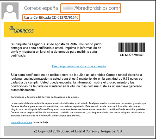 Correo Sospechoso 2