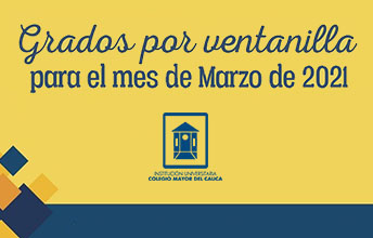 Grados por ventanilla para Marzo de 2021.
