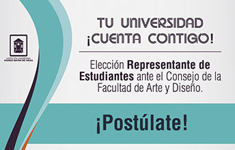 Elección Representante de estudiantes ante Consejo Facultad de Arte y Diseño.
