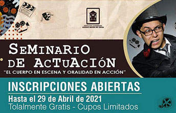 Seminario de actuación certificado en UNIMAYOR.