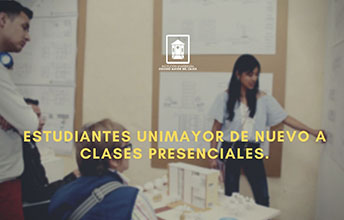 Estudiantes UNIMAYOR de nuevo a clases presenciales.