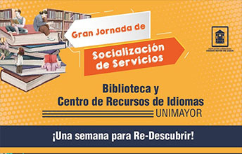 Feria de Servicios Biblioteca Jaime Macías y Centro de Recursos de Idiomas UNIMAYOR.