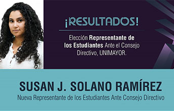 Elegido representante estudiantil ante el Consejo Directivo UNIMAYOR.