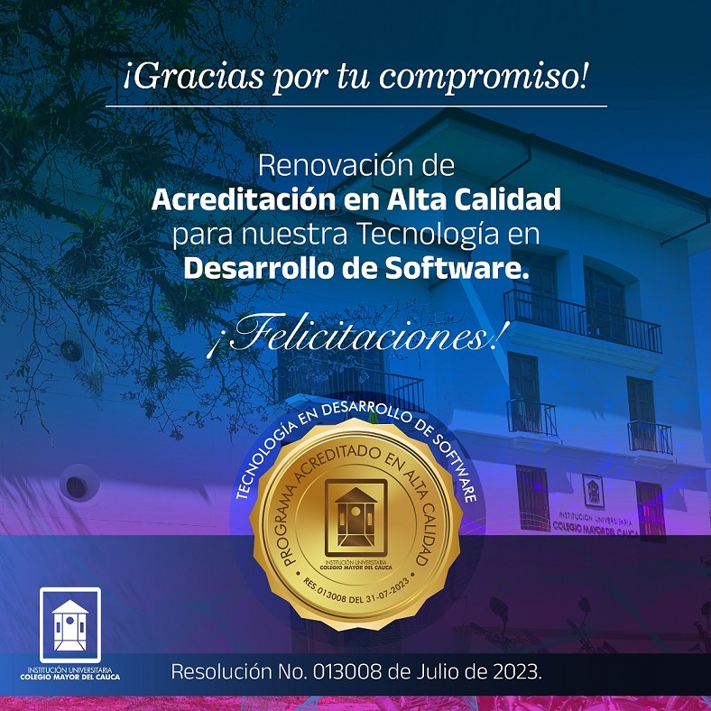 Acreditación Alta Calidad Tec Des Software