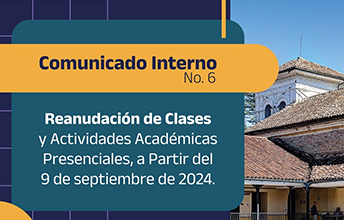 Reanudación de Actividades Académicas Presenciales a Partir del 9 de Septiembre.