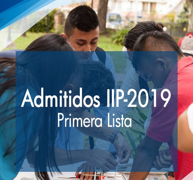 Primera Lista de Admitidos 2P 2019