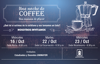 Prográmate con nuevas jornadas de “Noche de café”