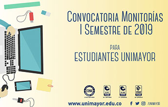 Monitorías I Semestre de 2019 para estudiantes Unimayor